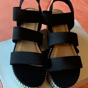 NEW Open Toe Espadrille Wedges